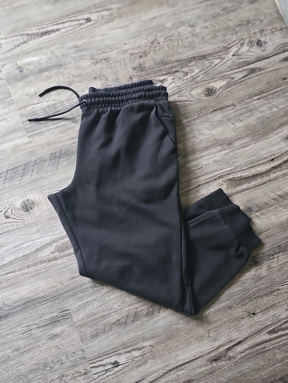 Men's Black Jogger Pants - Casual Drawstring Sweatpants